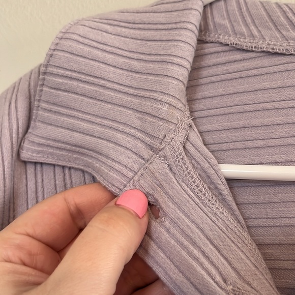 Madewell Variegated Rib Boxy Polo Shirt - Picture 9 of 13